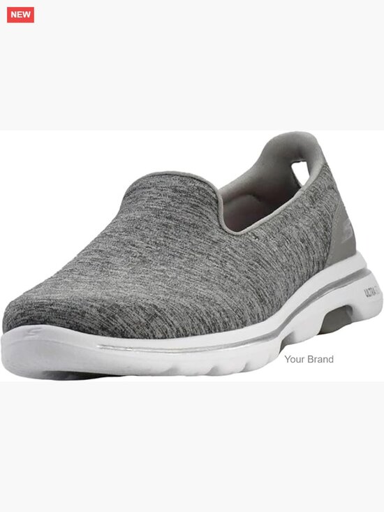Skechers Men Shoes Max Cushioning Slip Ins White Go Walk  Breathable Mesh Walking Sneakers with ULTRA GO Cushioning Slip-On